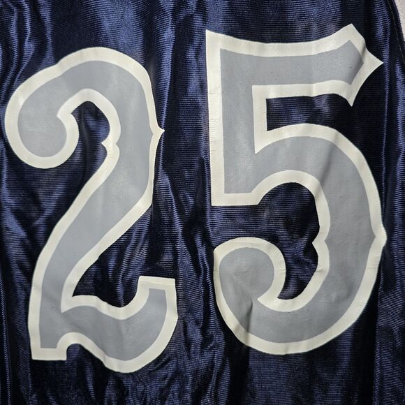 Vintage Powers Men’s Size 46 Enid Outlaws #25 Basketball Jersey Navy Blue TBL - Picture 9 of 15
